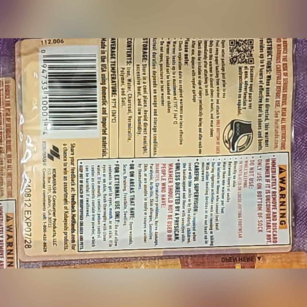 13 Sets of Toe Warmers Hothands Brand - Picture 3 of 3